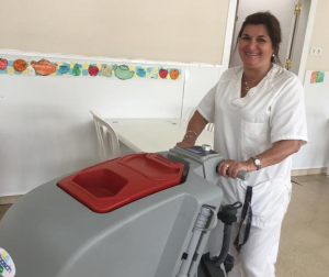 Equip de neteja de la FSFA a Les Hortènsies