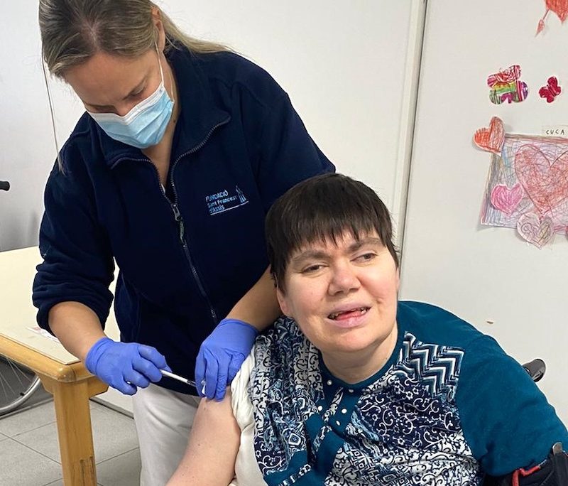 Vacunació Covid-19 a la Residència per a persones amb discapacitat Les Hortènsies