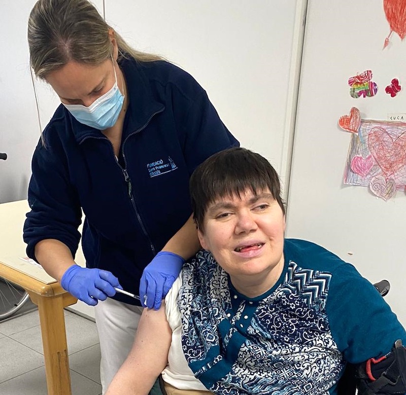 Vacunació Covid-19 a la Residència per a persones amb discapacitat Les Hortènsies